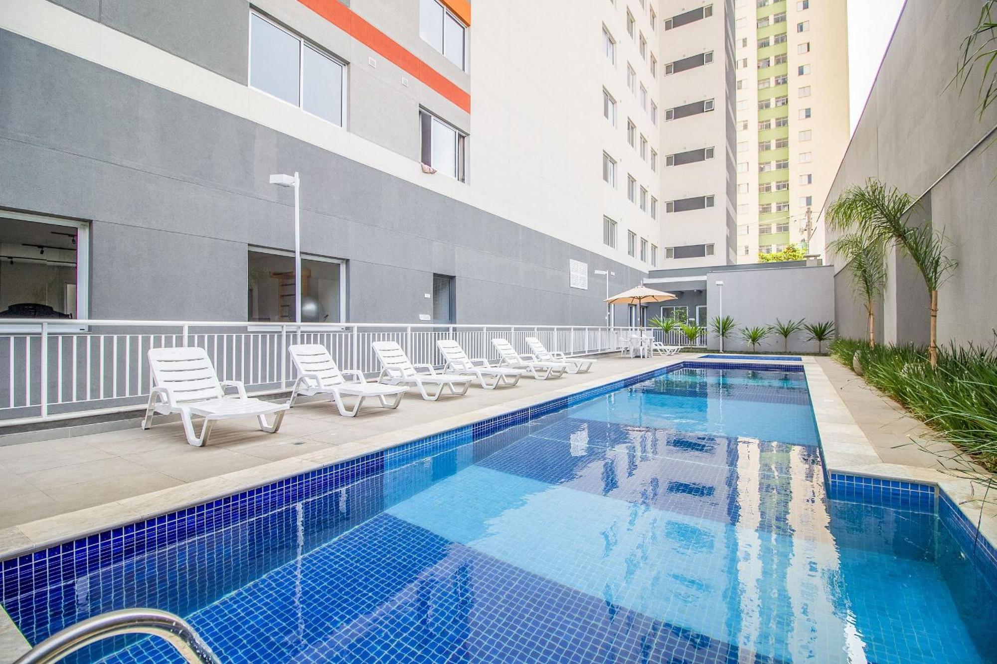 Charmoso Studio No Bras Com Piscina - Metro Bras São Paulo Luaran gambar
